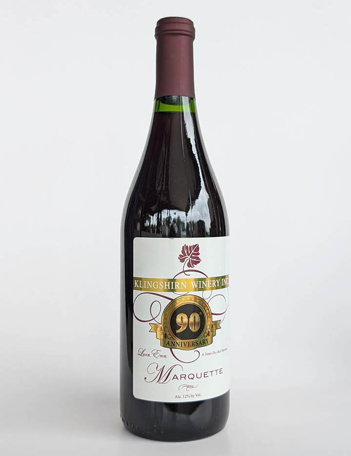 A bottle of Marquette Wine