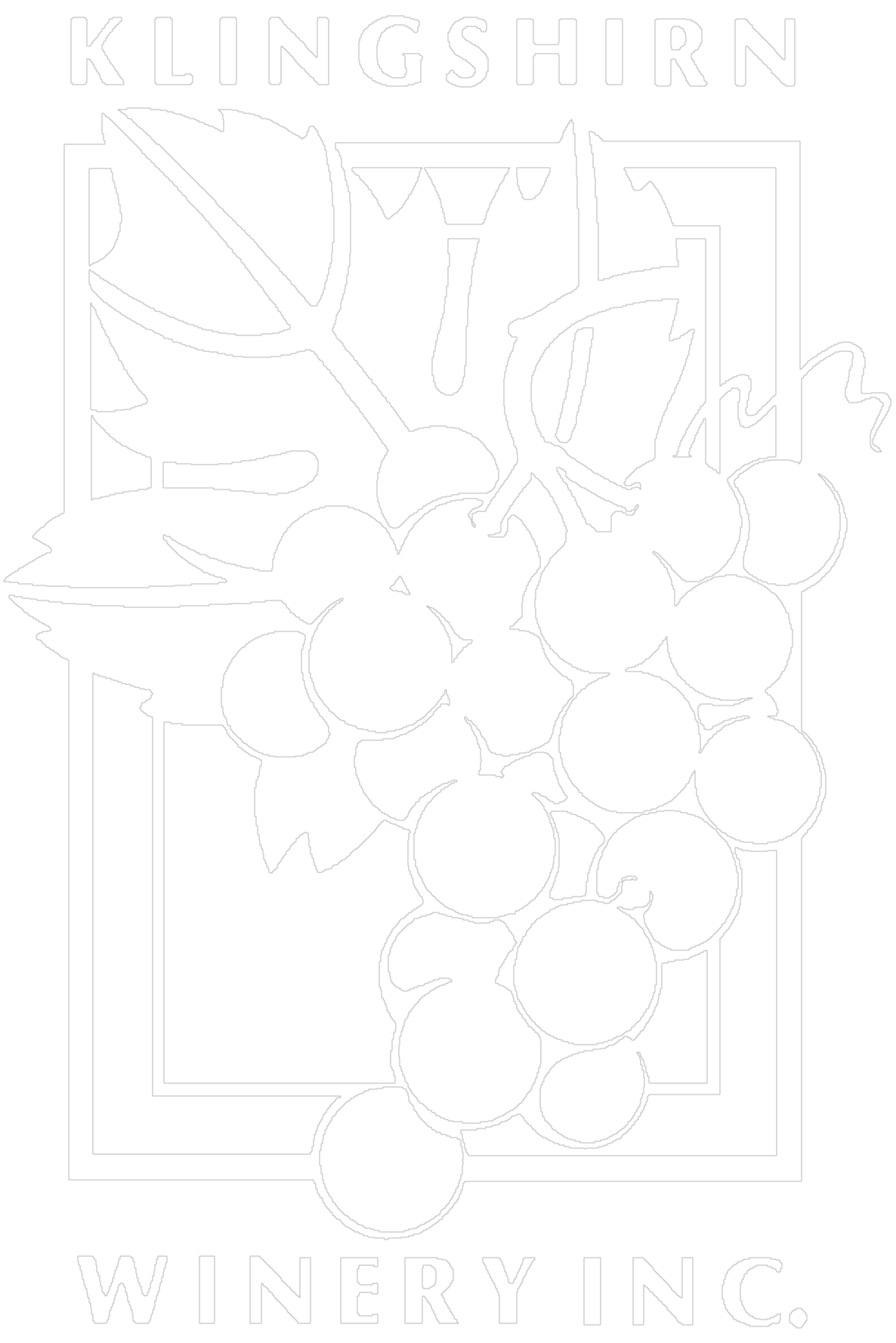 Transparent winery logo