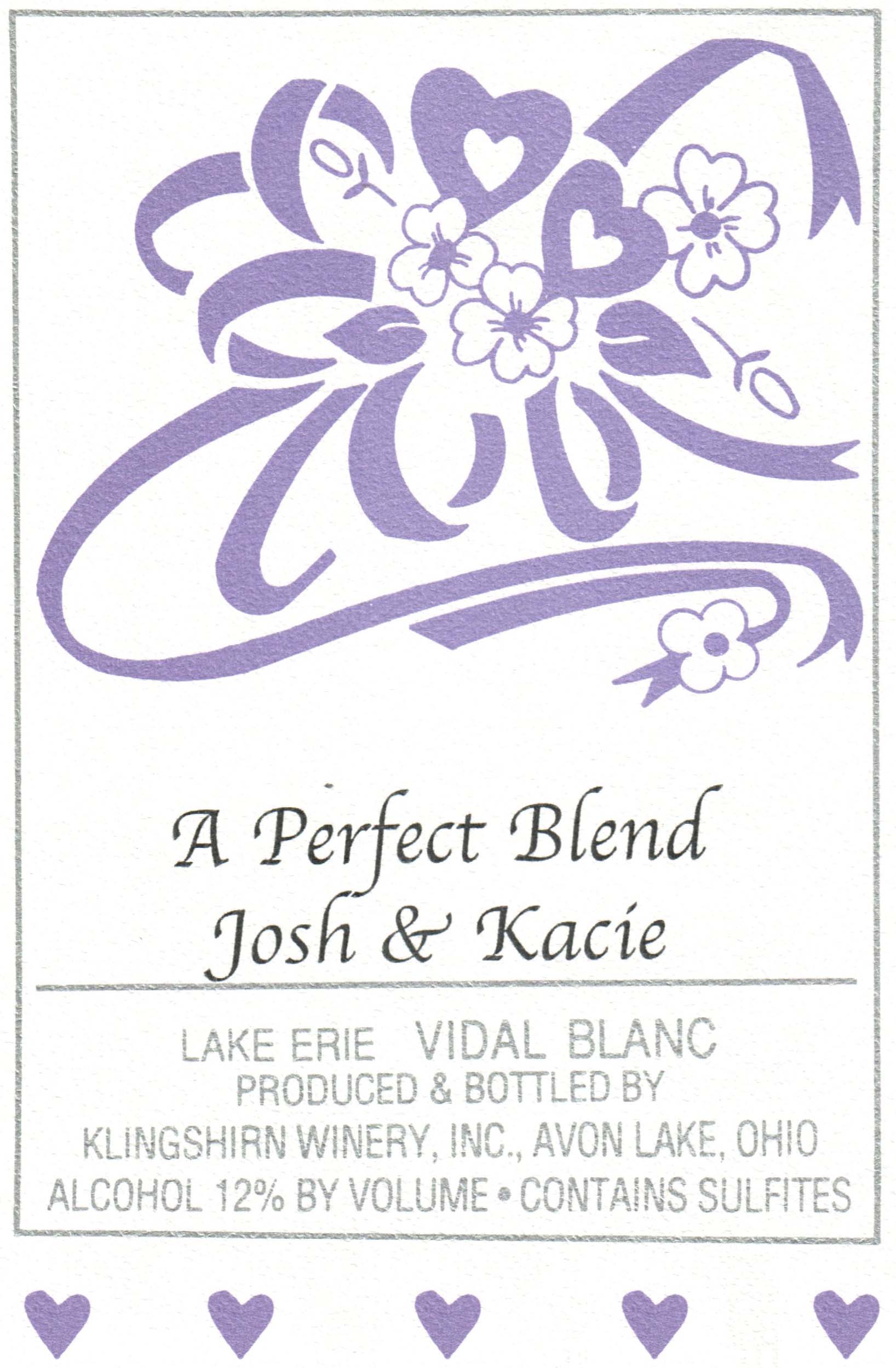 Bouquet design label