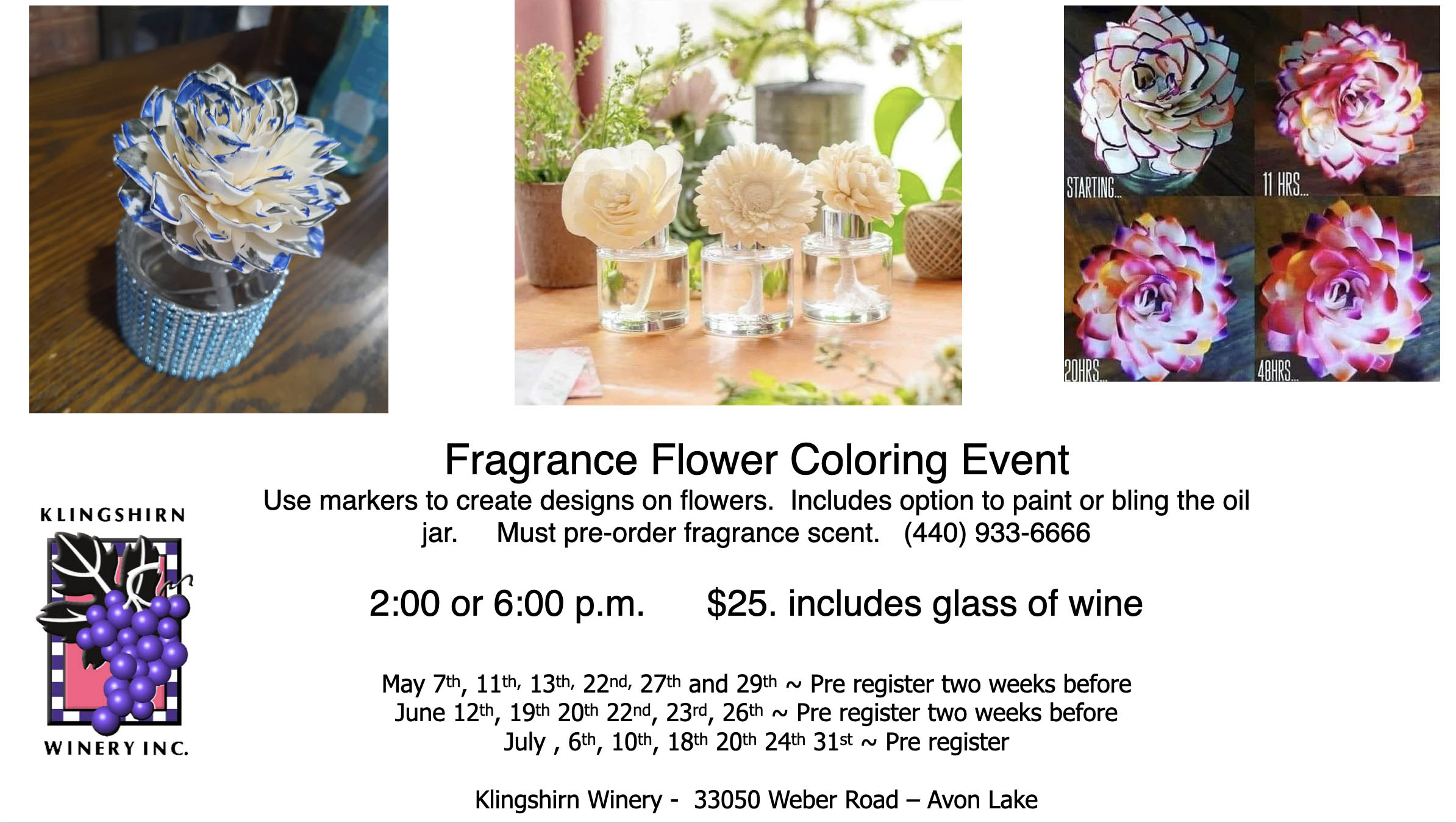 Collage image promoting the 2026 flower coloring
